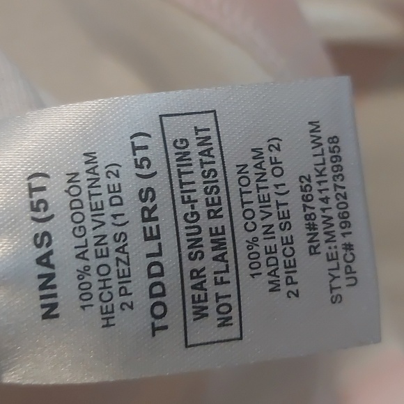 Disney Girls 2 Piece Matching Set Pajamas Minnie Mouse Disney Princesses Sz 5T - Picture 14 of 17